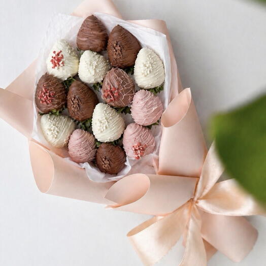 Strawberry chocolate bouquet deluxe