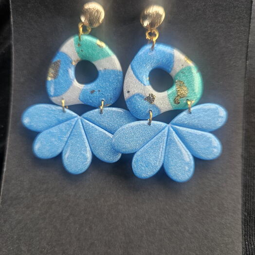 Pendientes Aurora Azul