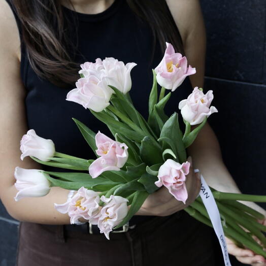 Bouquet of 11 Pink Crown Tulips ARAIK GALSTYAN