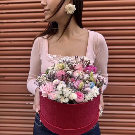 Pink Flower Box Easter Gift