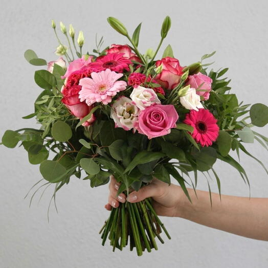 Ramo de flores aguamarina