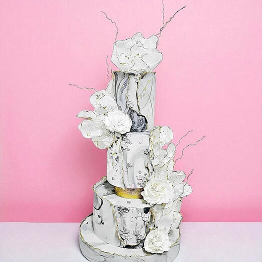 Tarta de Boda Elegancia Marmol