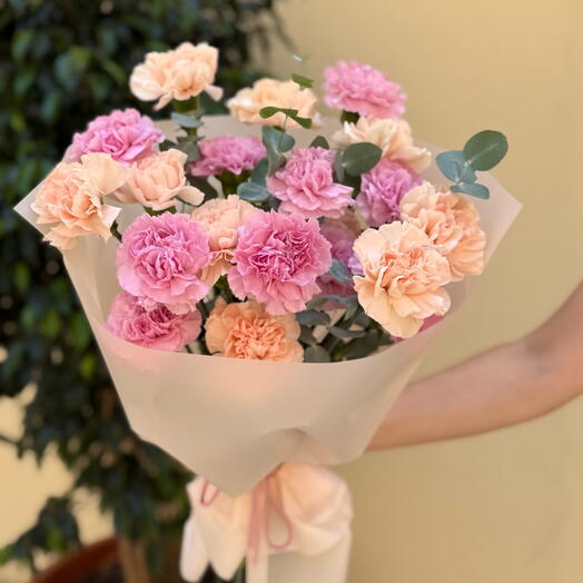 Букет гвоздик «Ніжність»