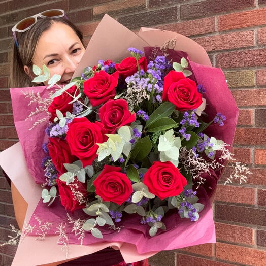 Rosas de terciopelo violeta de medianoche, elegante, regalo de aniversario, cumpleaños, romance, amigo para cualquier ocasión.