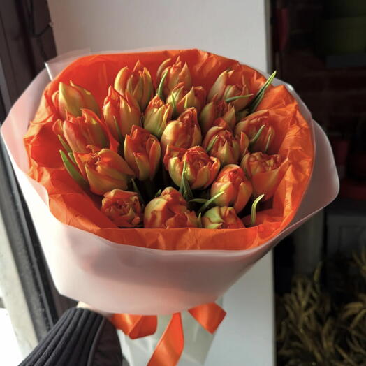 Tulipanes naranja