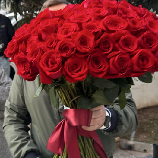 Bouquet of 101 red roses