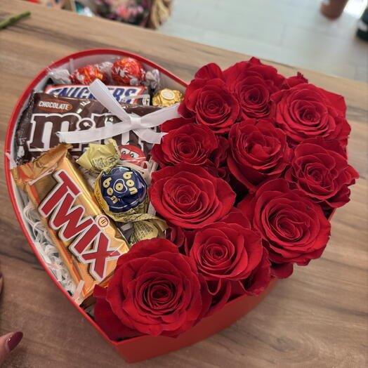 Dulce corazon de rosa