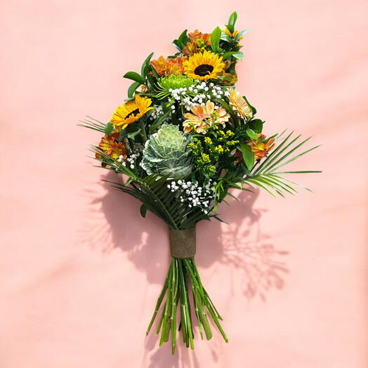 Ramo de Girasoles y Gerberas