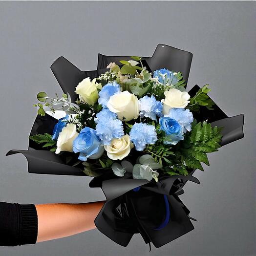Blue and White bouquet