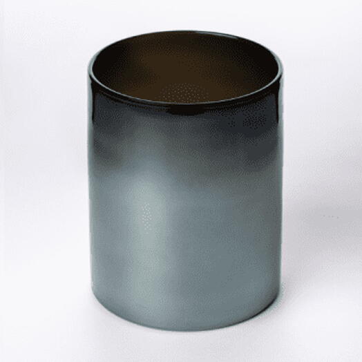 Black mirror vase