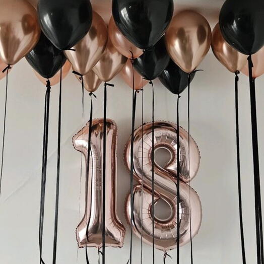 Globos para el techo para 18 anos