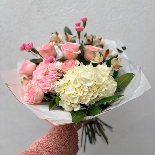 Elección del diseñador: Ramo pequeño de flores frescas con pétalos pastel - cumpleaños, amor, aniversario, mejórate pronto