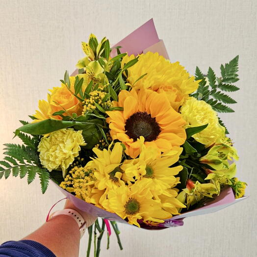 Ramo especial de flores amarillas