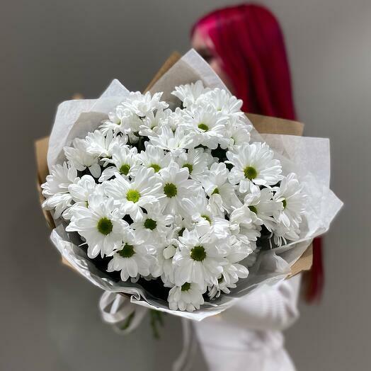 Ramo de margaritas blancas (mediano)