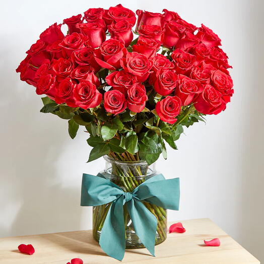 51 Rosas Rojas Premium