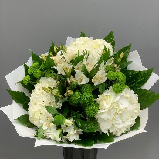 Букет білих і зелених кольорів