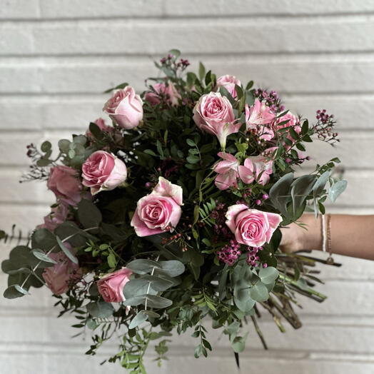 Ramo pink Classic - Ramo de 11 rosas de color rosa