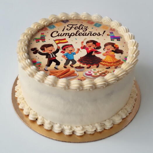 Персоналізований корпоративний торт з логотипом та днем народження