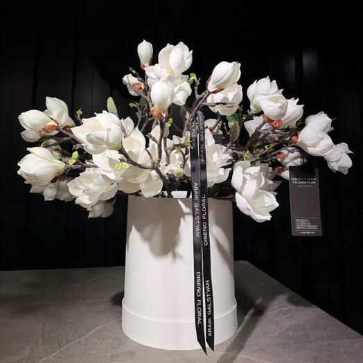 Magnolia Artificial Blanca