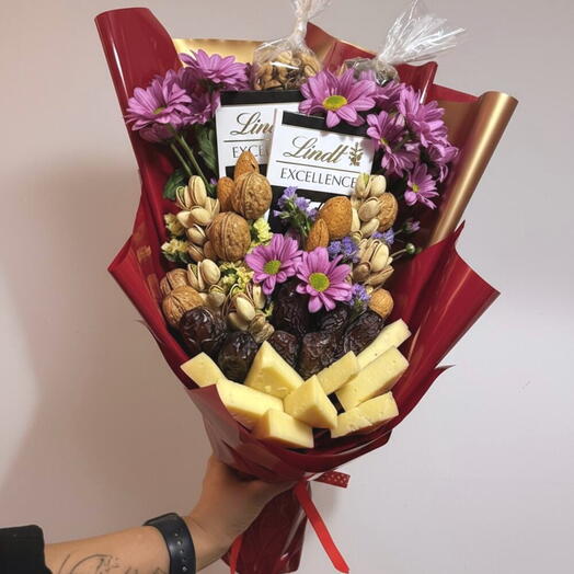Ramo "chocolate, queso y frutos secos"