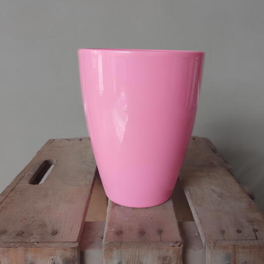 Pink pot for orchids
