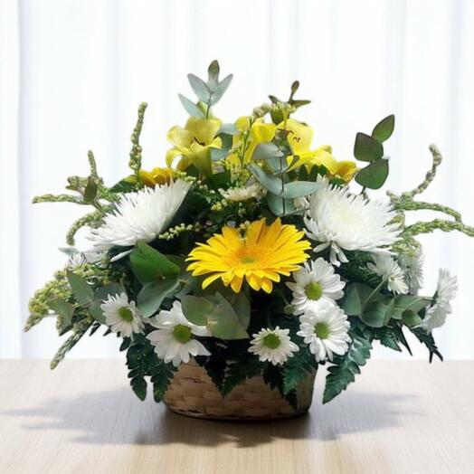 Centro de Flor Variada – Armonia Floral de Temporada