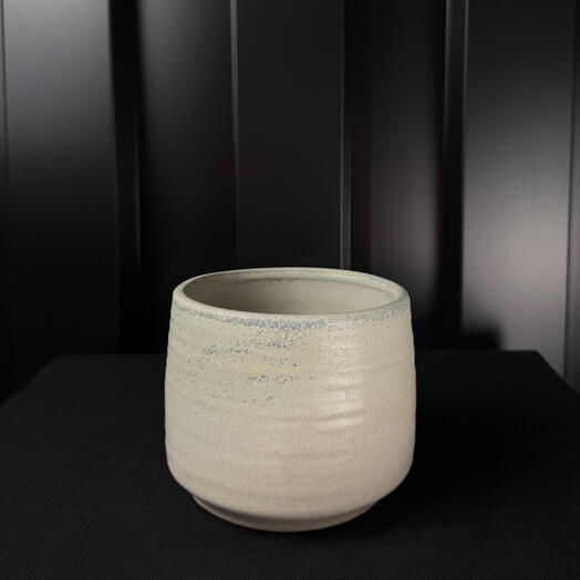 Maceta ceramica crema