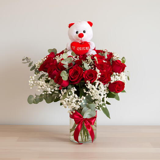 Jarron la rioja con oso