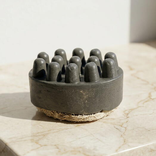 🧼🫧 Activated charcoal soap with loofah