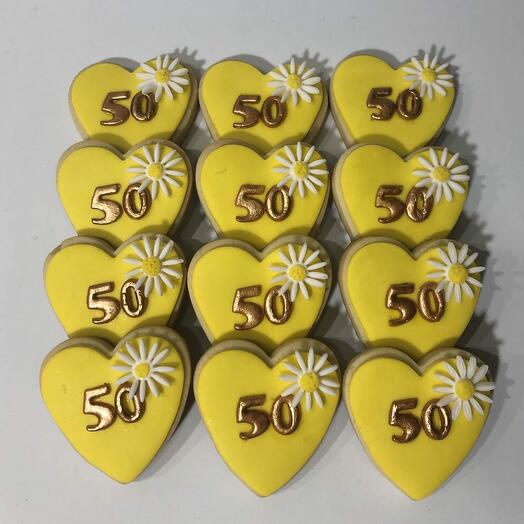 Galletas Corazon Dorado 50 (pack 12)