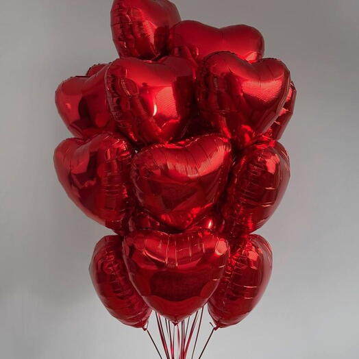 Globos en forma de corazon Rojo 13 un