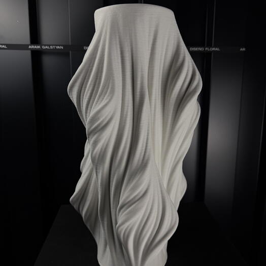 Jarron ceramica estrella blanco