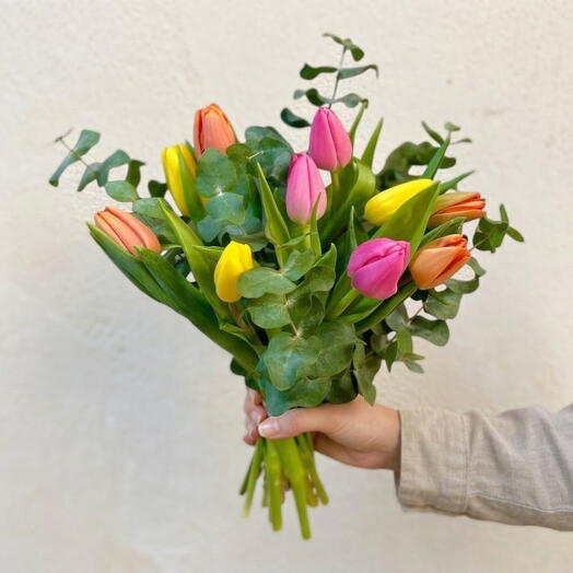 Ramo de Tulipanes Multicolor