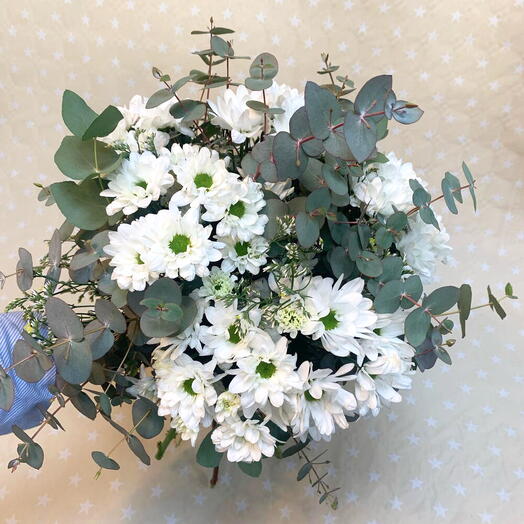 Ramo de margaritas blancas