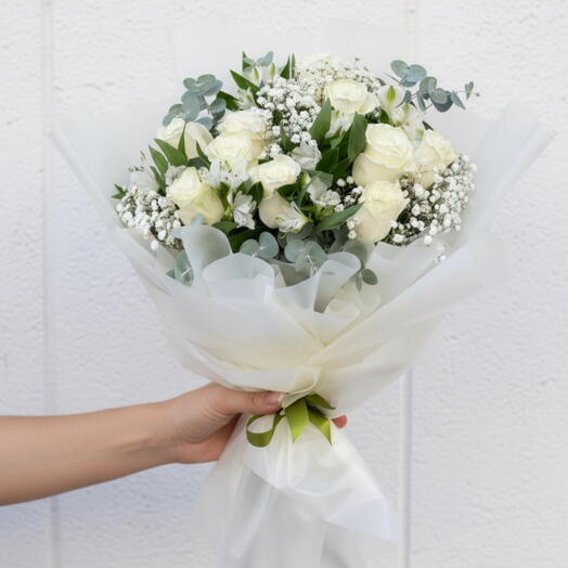 Bouquet blanc de joie