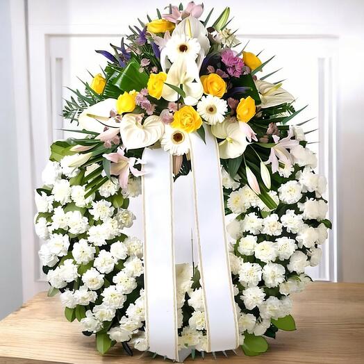 Corona de flores Beta