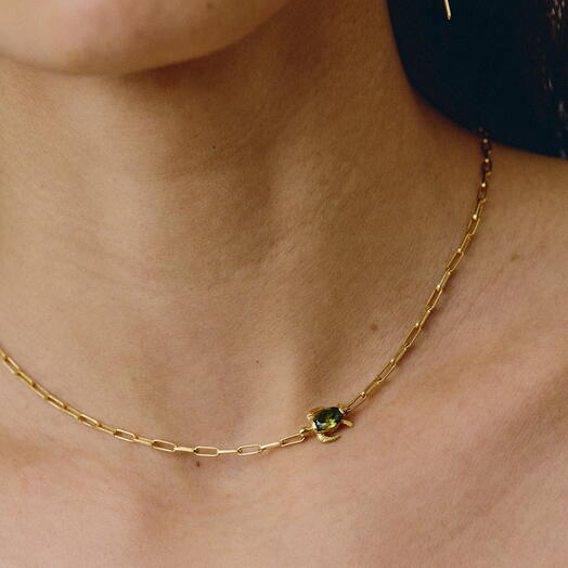 Colgante Tortuga Artesanal de Plata con Bano de Oro 18 kt – Joyeria Hecha a Mano