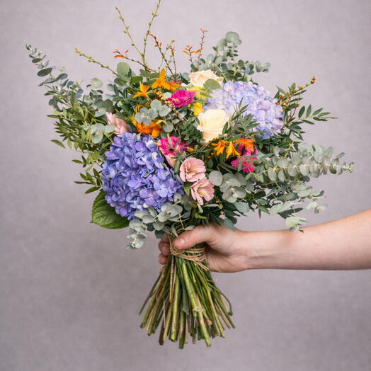 Hortensias y otras flores