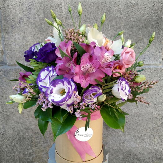 Flowers in a Purple Box