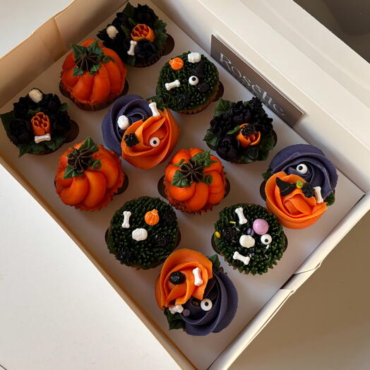 Halloween box - 12 cupcakes