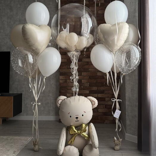 Conjunto de globos para recien nacidos