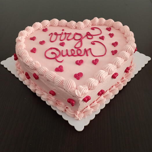 TARTA CORAZON ROSA