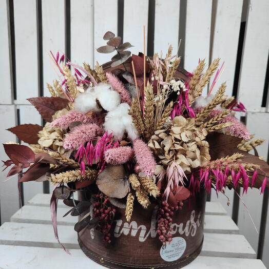 Sombrerera flor preservada