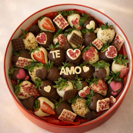 Berry Te Amo Box – Caja Circular Grande