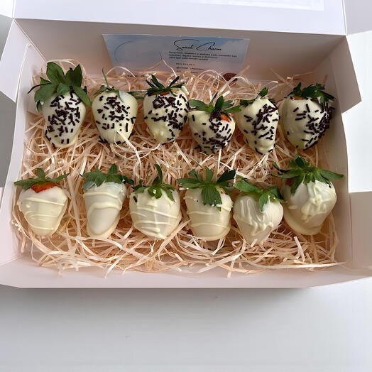 Cajas 12 fresas de chocolate caseras