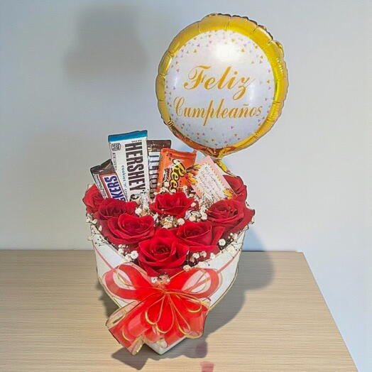 Corazon, Chocolates y Globo