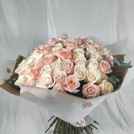 Bouquet Rosas bicolor | Ramo de rosas en tonos pastel
