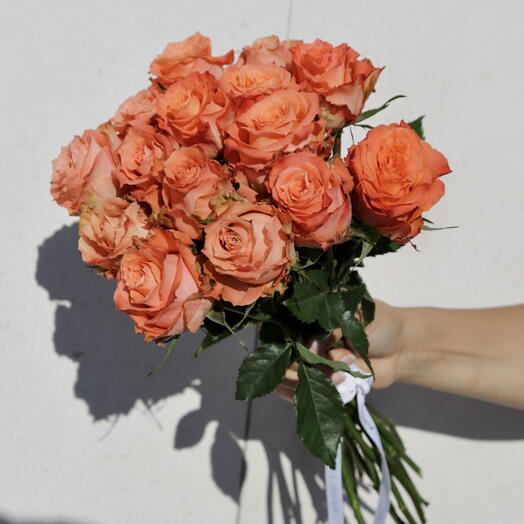 Ramo de 15 Rosas Naranja