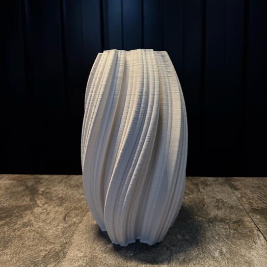 Jarrón de cerámica estampado con estrella