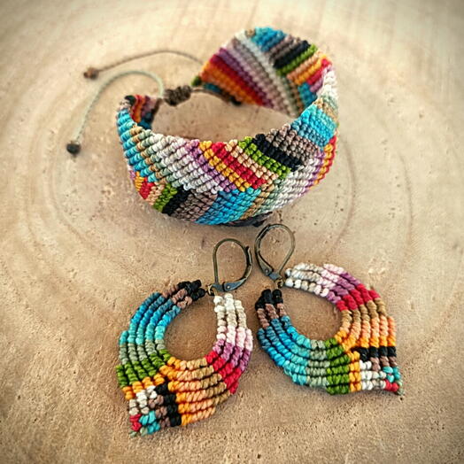 Conjunto macrame Colours little